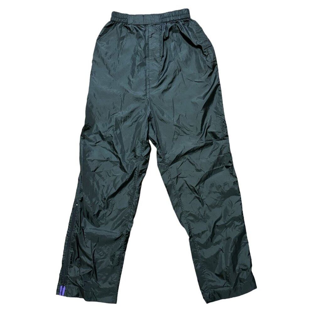 VTG 80s LINKSPORT 100% Nylon Lightweight Ankle Zip Swishy Pants SZ S